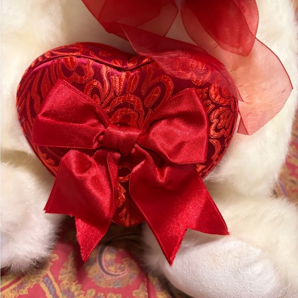 Zales Vintage Gund White Panda Bear Plush Stuffed Animal‎ Made Zales 12x11x10